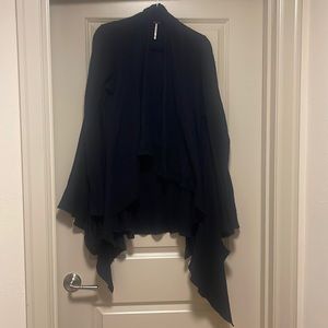 Free People black cardigan sweater, size M